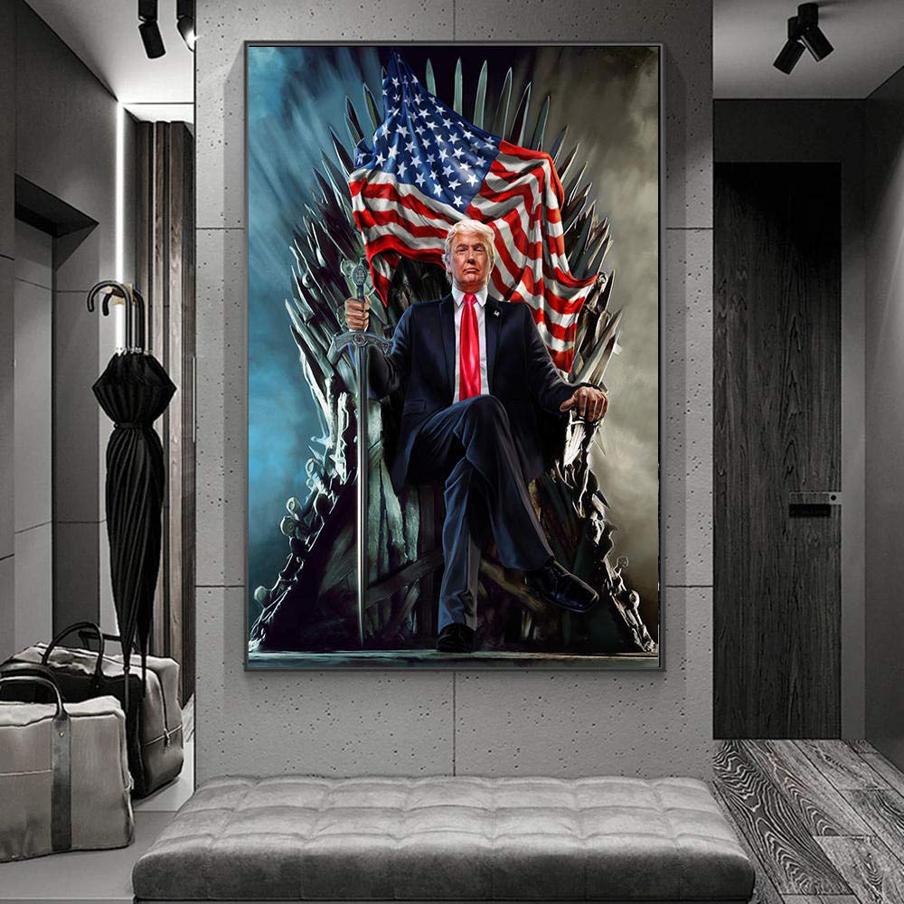 Amazon｜アメリカ大統領ドナルドトランプキャンバス壁画とプリント